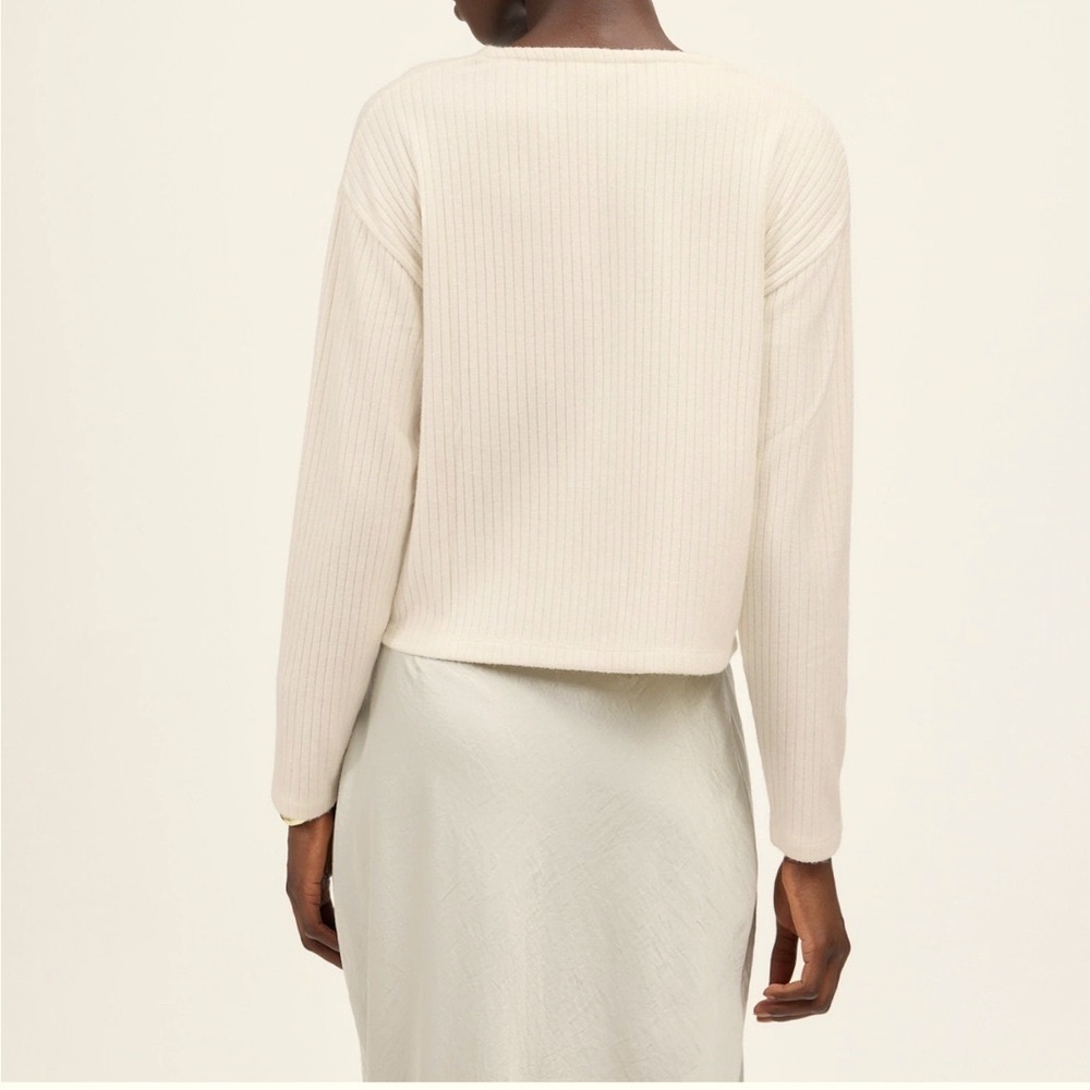 Madewell Cream Button-Up Cardigan - Picture 4 of 12
